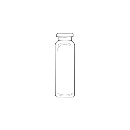 20 mL, 20 mm Headspace Crimp-Top Vials, Clear, Rounded Bottom, 100/pk