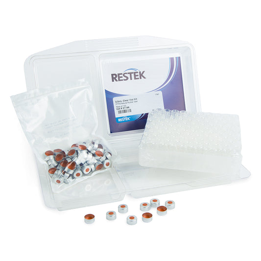 Vial Kits, Crimp Cap, 2.0ml Clear, Untreated, 100/pk