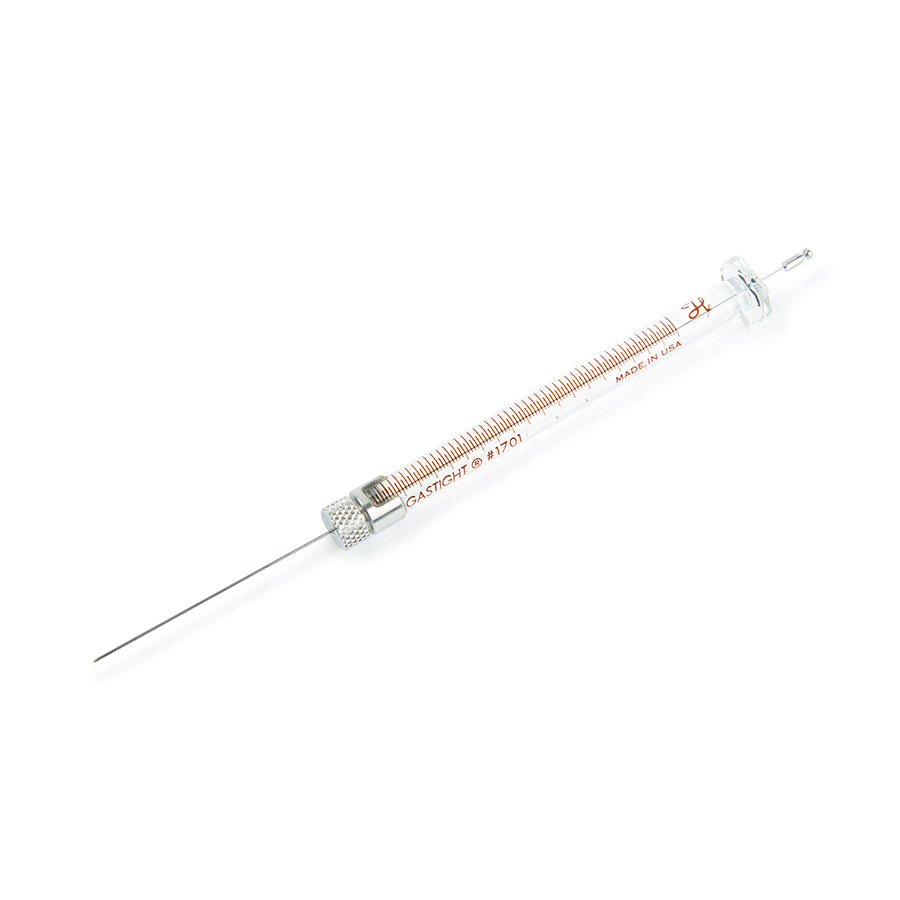 Syringe, Hamilton 1701 (10uL/ASRN/23s/1.71"/Agilent), Gas-Tight PTFE-Tipped for Agilent Autosampler
