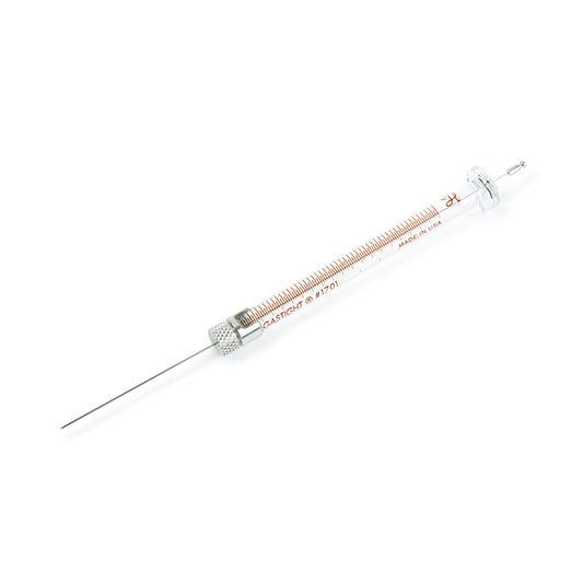 Syringe, Hamilton 1701 (10uL/ASRN/23s/1.71"/Agilent), Gas-Tight PTFE-Tipped for Agilent Autosampler