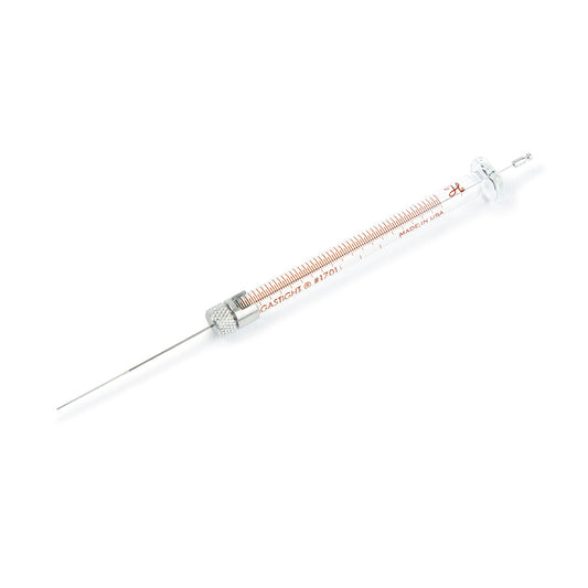 Syringe, Hamilton 1701 (10uL/ASRN/23-26s/1.71"/Agilent), Gas-Tight PTFE-Tipped for Agilent Autosampler