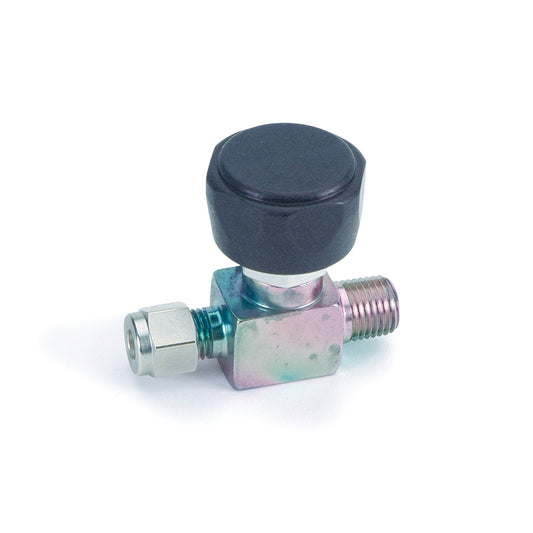 Sample Cylinder Valve, 1/4" Male NPT x 1/4" Male Compression, 3500psig DOT pressure rating, Sulfinert Treated
