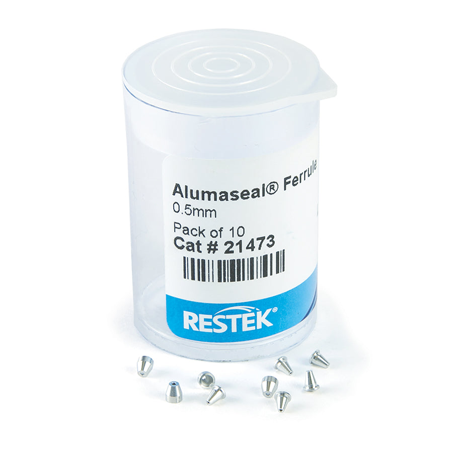 Ferrule, Alumaseal 0.5 mm ID, 10/pk