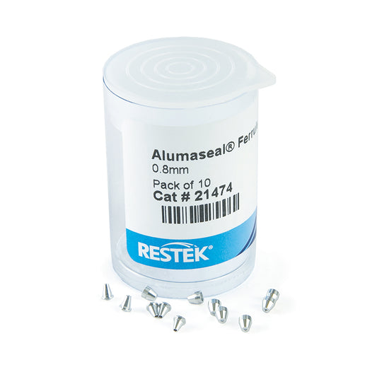 Ferrule, Alumaseal 0.8 mm ID, 10/pk