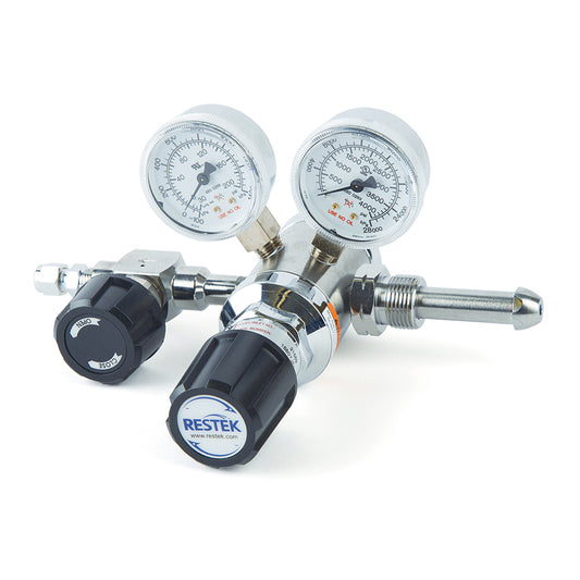 Regulator, Chrome-Plated Brass, Two Stage, Ultra High Purity Air, CGA 590