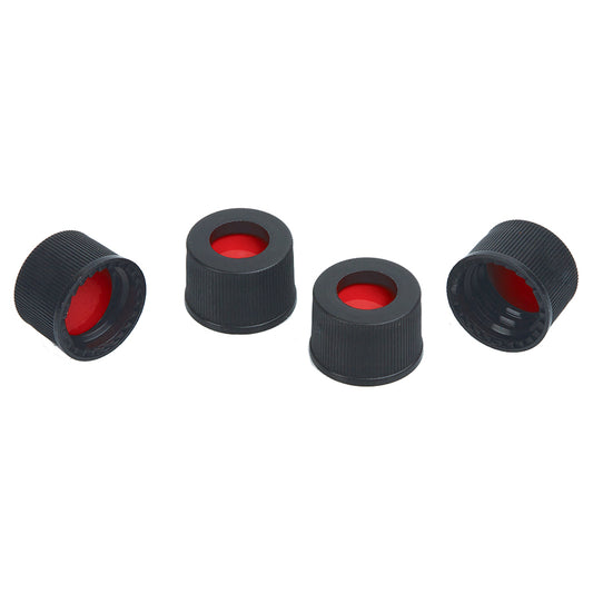 2.0 mL, 10 mm Screw-Thread Big Mouth Caps and PTFE/Silicone/PTFE Septa, 0.040", 1,000/pk