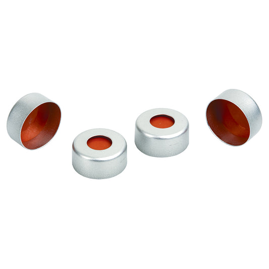 4.0 mL Wisp 48 Aluminum Crimp-Top Seals and PTFE/Butyl Rubber Septa, 1,000/pk