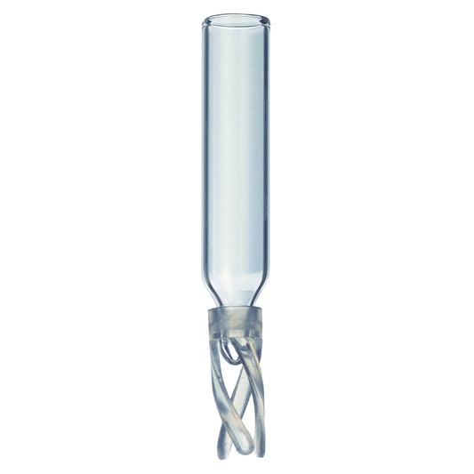 Vial Inserts, 250ul Glass BM w/Bottom Spring, 100/pk