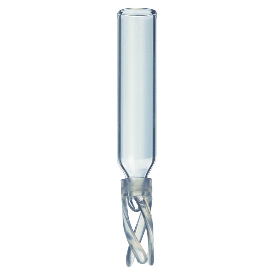 Vial Inserts, 250ul Glass BM w/Bottom Spring, 1,000/pk