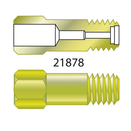Capillary Nut, Brass, For Agilent GCs (For use with Agilent "compact" ferrules) and Thermo TRACE 1300/1310, 2/pk