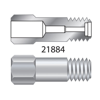 Capillary Nut, SS, For Agilent GCs (For use with Agilent "compact" ferrules) and Thermo TRACE 1300/1310, 2/pk