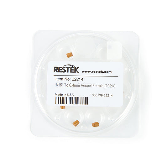 Ferrule, Vespel, 1/16" X 0.4 mm, 10/pk