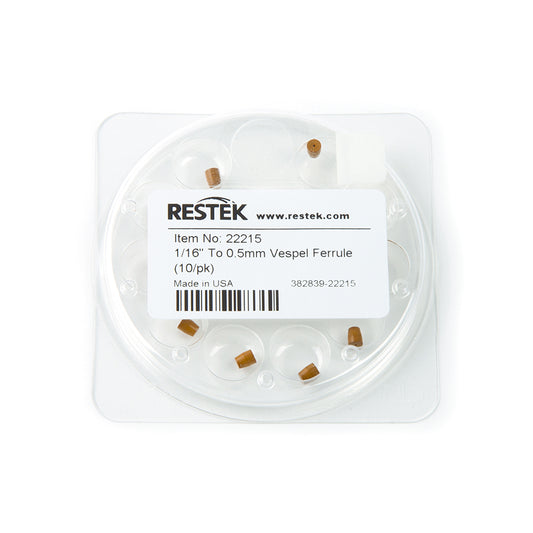 Ferrule, Vespel, 1/16" X 0.5 mm, 10/pk