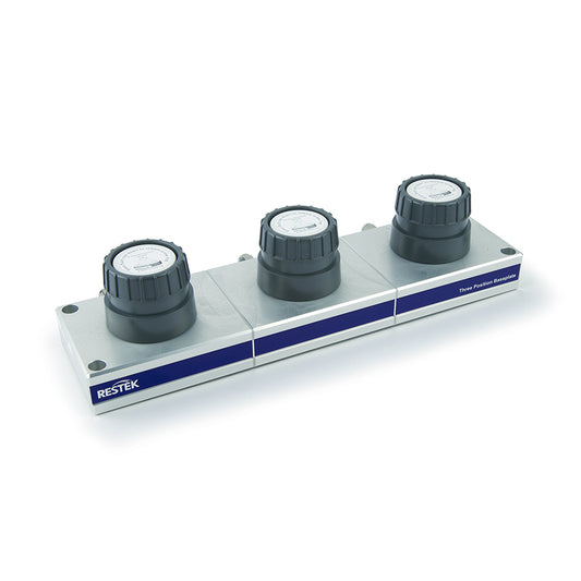 SGT Baseplate, Three Position For Three SGT Cartridge Filters, 1/8" Stainless Steel Fittings