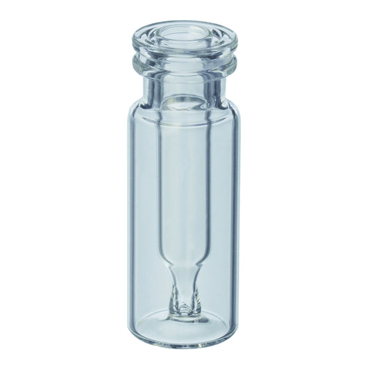 300 uL, 11 mm Crimp-Top/Snap-Top Interlock Vials, Clear, 100/pk