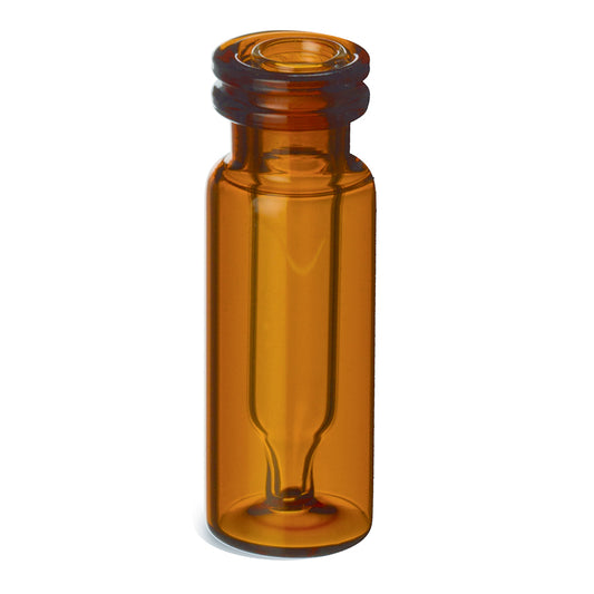 300 uL, 11 mm Crimp-Top/Snap-Top Interlock Vials, Amber, 500/pk