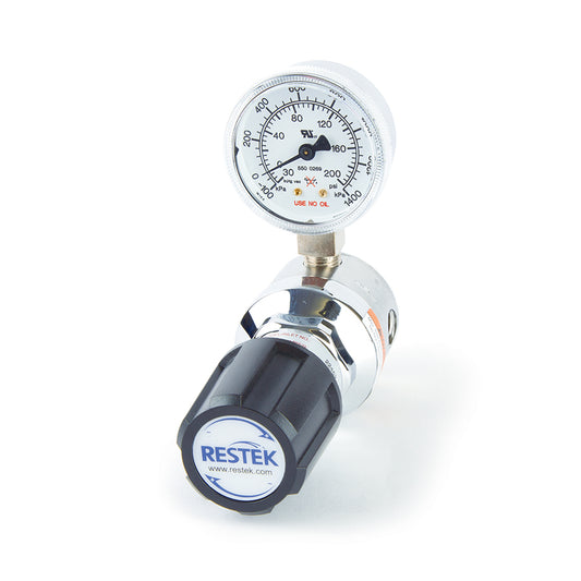 Line Regulator, Chrome-Plated Brass, One Stage, Ultra High Purity, 0-100psig