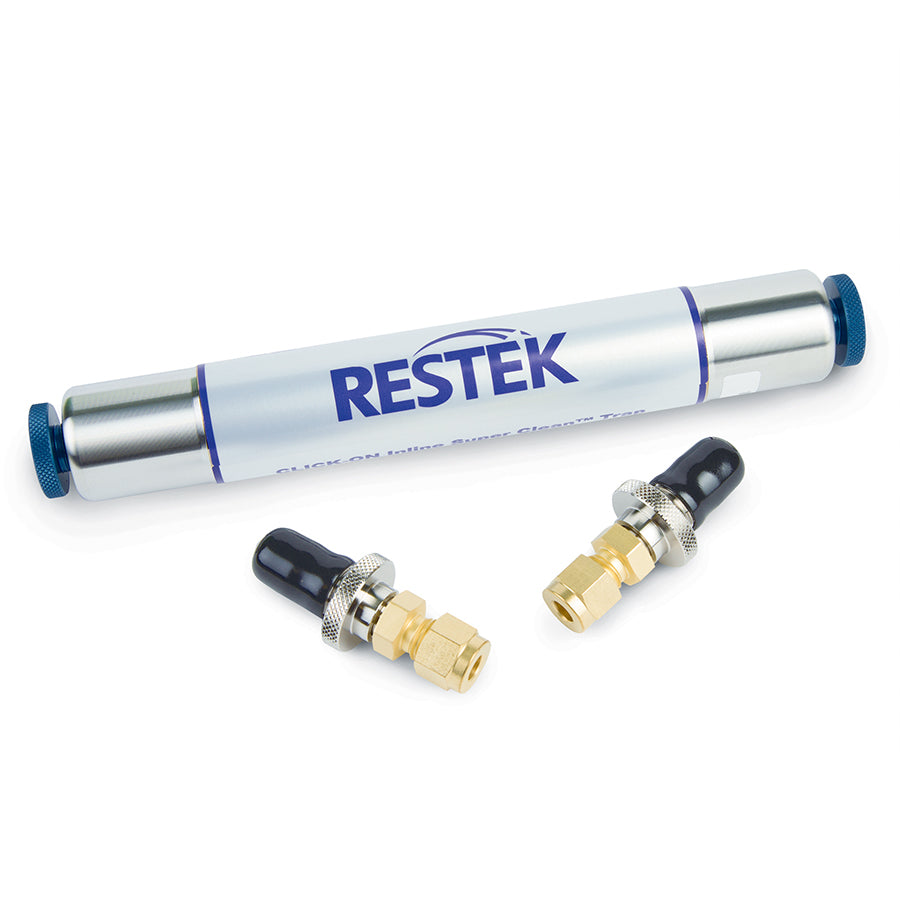 Helium-Specific Carrier Gas Cleaning Kit, 1/4" Brass (Includes (2) 1/4" Brass Connectors and (1) oxygen/moisture/hydrocarbon helium-specific triple trap)