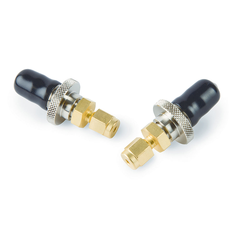 Click-On In-line Super Clean Connectors, 1/8" Brass, 2/pk