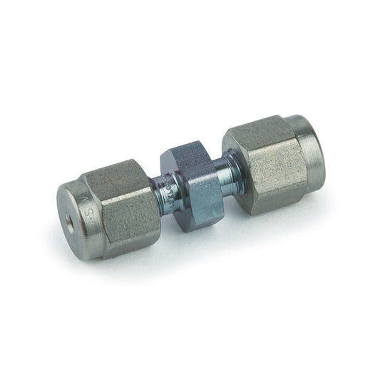 Swagelok Fitting, 1/16" Union, Siltek/Sulfinert Treated, Swagelok # SS-100-6, ea.