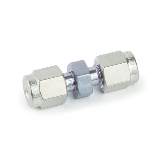 Swagelok Fitting, 1/8" Union, Siltek/Sulfinert Treated, Swagelok # SS-200-6, ea.