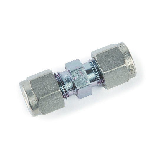 Swagelok Fitting, 1/4" Union, Siltek/Sulfinert Treated, Swagelok # SS-400-6, ea.