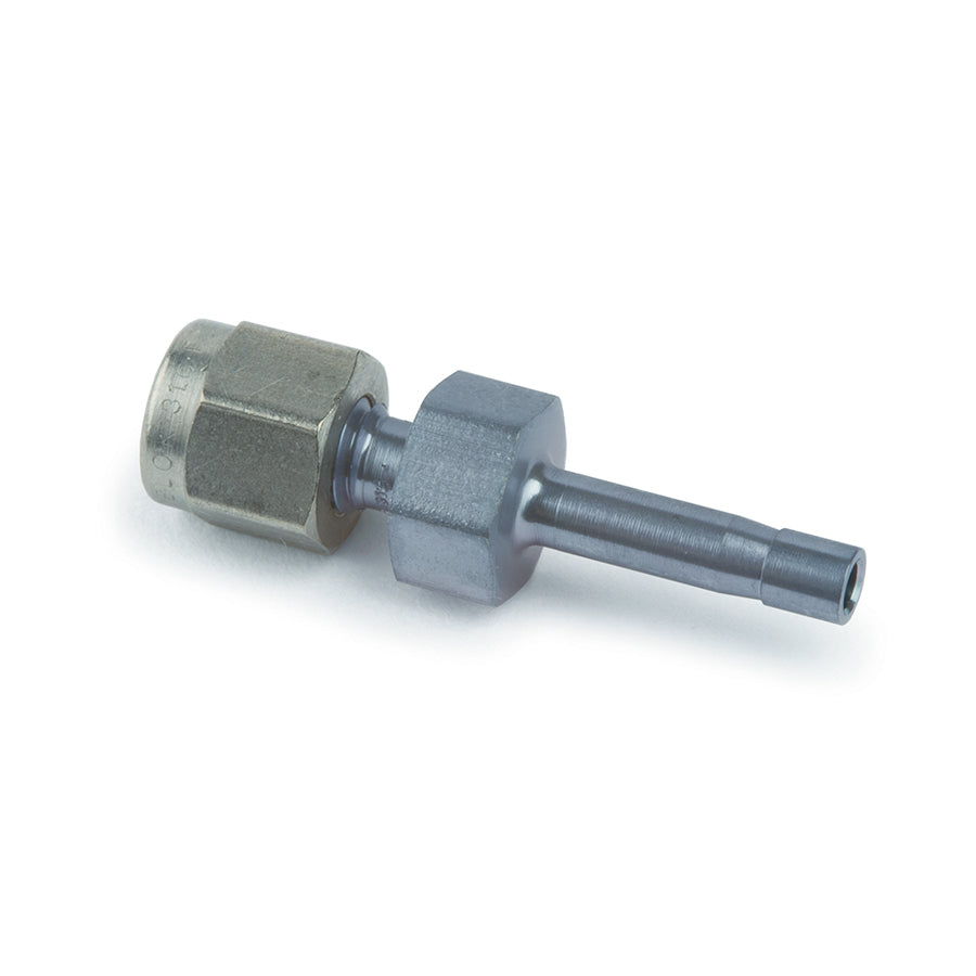 Swagelok Fitting, 1/8" to 1/16" Tube End Reducer, Siltek/Sulfinert Treated, Swagelok # SS-100-R-2, ea.