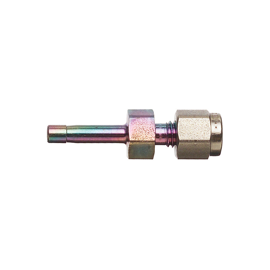 Swagelok Fitting, 1/4" to 1/16" Tube End Reducer, Siltek/Sulfinert Treated, Swagelok # SS-100-R-4, ea.
