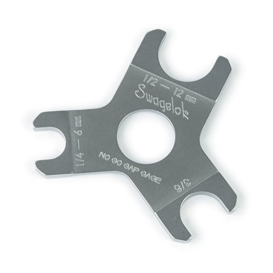 Gap Inspection Gauge, Swagelok compression fitting inspection gauge, 1/4", 3/8", 1/2" compression fittings