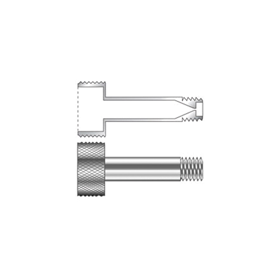 Extended Capillary column nut for compact ferrules, For Agilent GCs
