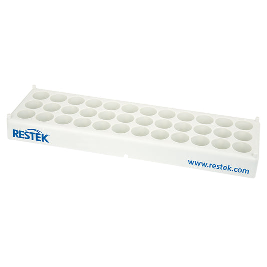 Vial Storage Rack for 6, 10, or 20mL Headspace Vials, 36 Vial Capacity, Polypropylene, ea.