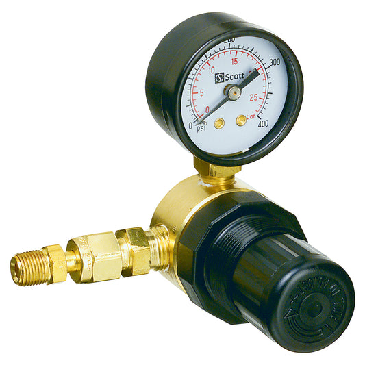Regulator For use with 14 liter Airgas Standards Inlet CGA 160; Outlet 1/4" Female NPT  Maximum 25 psig delivery pressure