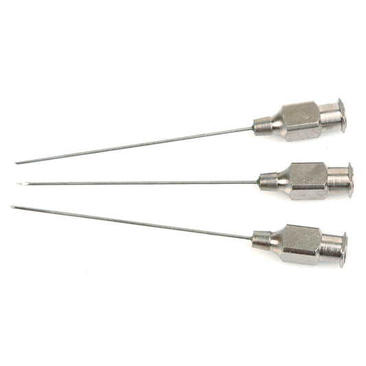 Luer Syringe Needles for 100uL A2 Gas-Tight Syringes, 22ga, (0.028"OD x 0.006"ID x 2"), 3/pk