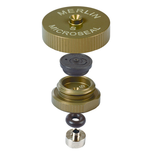 Merlin Microseal Septa, General-Purpose Kit for Shimadzu GC-2010, GC-2025, GC-2030, Includes Nut, Adaptor, O-ring, and 2 Microseals