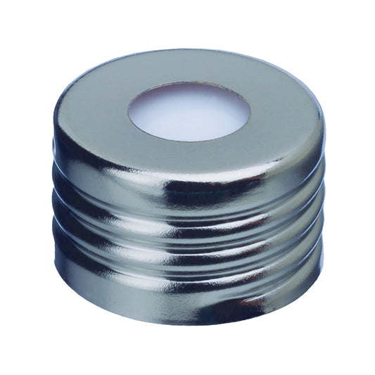 18 mm Magnetic Screw-Thread Headspace Caps and Red PTFE/Silicone, 1.9 mm thick Septa, 100/pk
