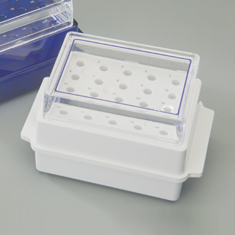 ArticIce 20-Place Cooler For 1.5 mL Or 0.5 mL Tubes, Maintains Samples At 0C, White