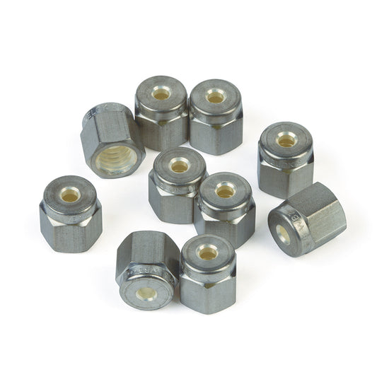 Swagelok Fitting, 1/8" Nut, Stainless Steel, 10/pk