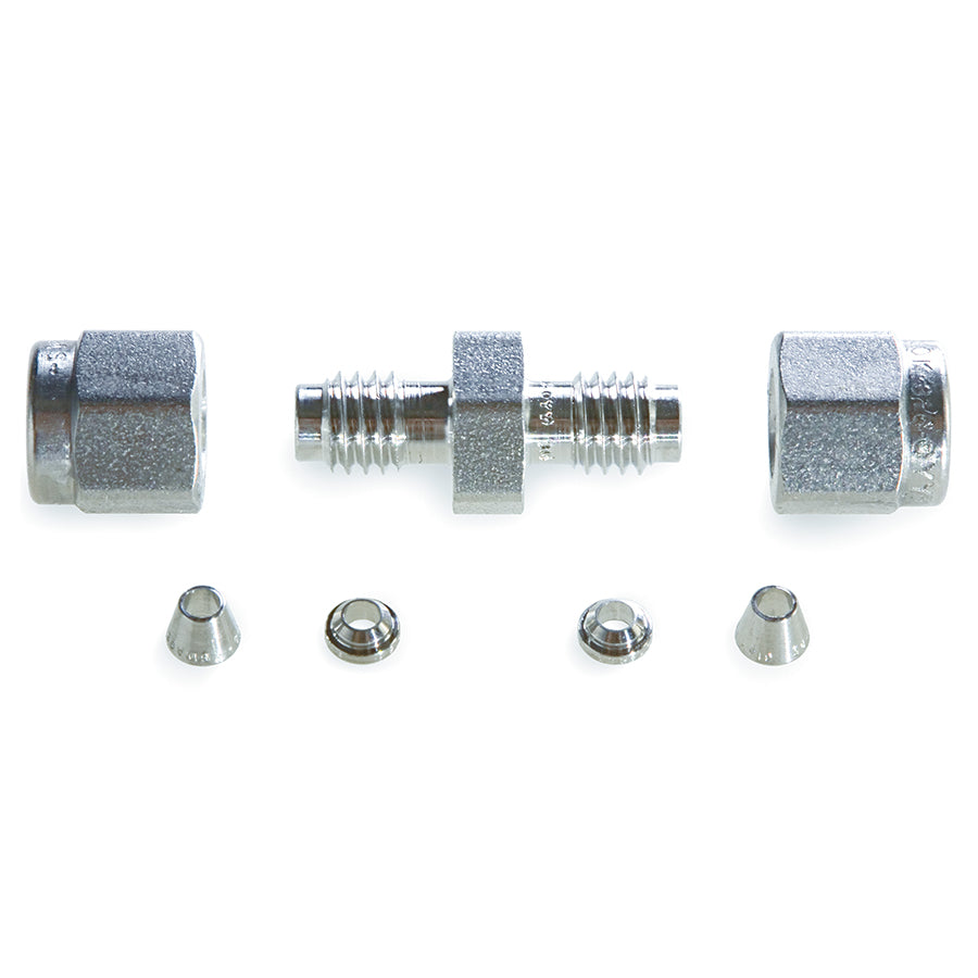 Swagelok Fitting, 1/16" Union, Stainless Steel, ea.