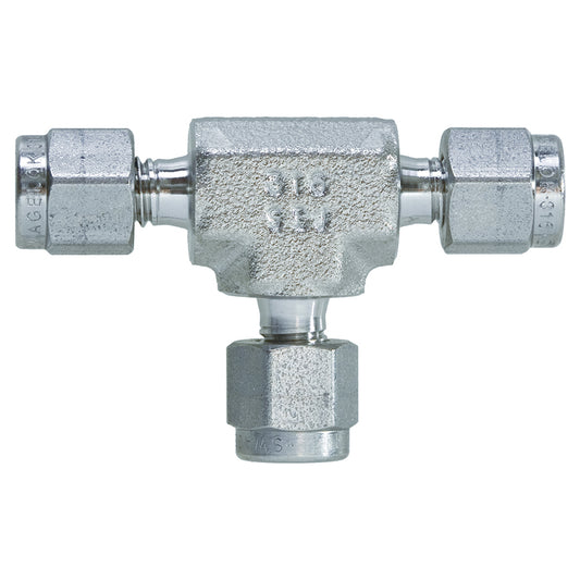 Swagelok Fitting, 1/16" Tee, Stainless Steel, ea.