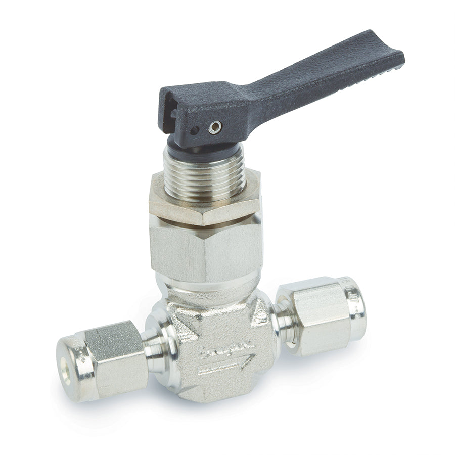 Swagelok Valve, 1/8" Toggle, Stainless Steel, ea.