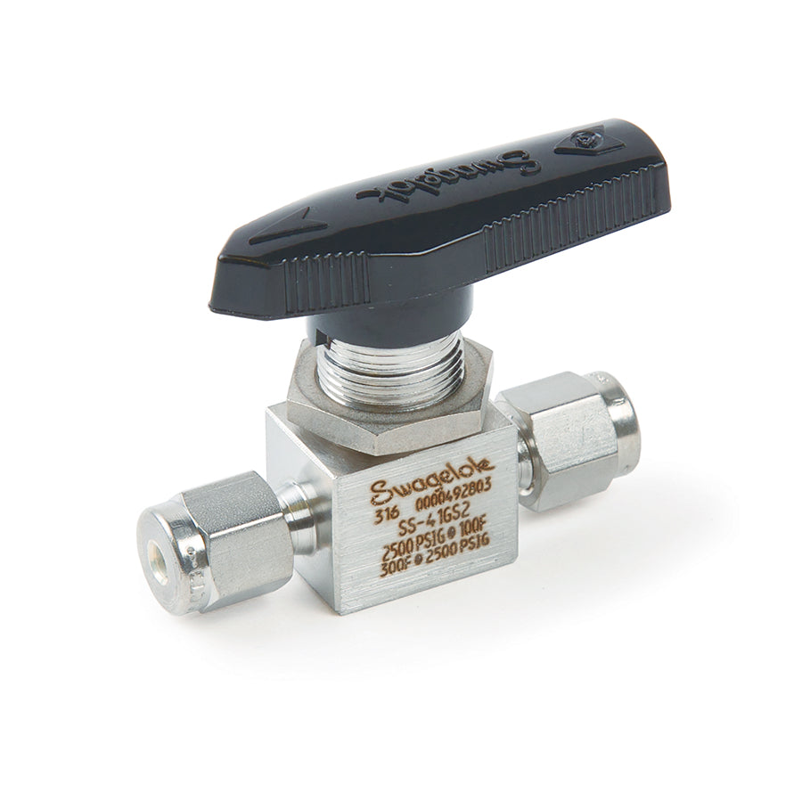 Swagelok Valve, 1/8" Ball, Stainless Steel, ea.