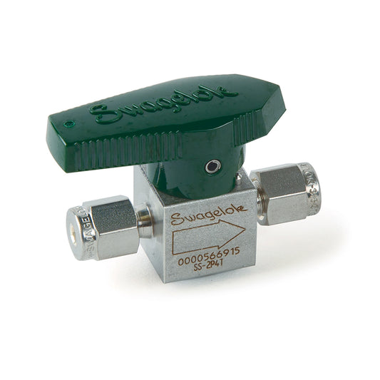Swagelok Valve, 1/8" Plug, Stainless Steel, ea.