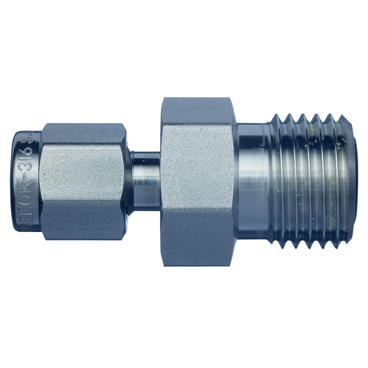 Swagelok Fitting, Stainless Steel, 1/4" VCO to 1/8" Tube Fitting, 2/pk
