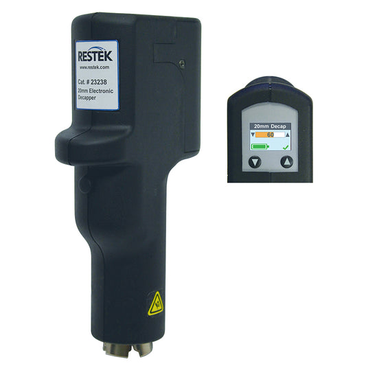 20mm Electronic Decapper, Rechargeable, kit includes: charger with Universal Plug Set, with OLED display screen