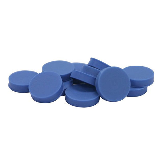 12.7 mm (1/2") OD General Purpose Blue GC Septa, 50/pk