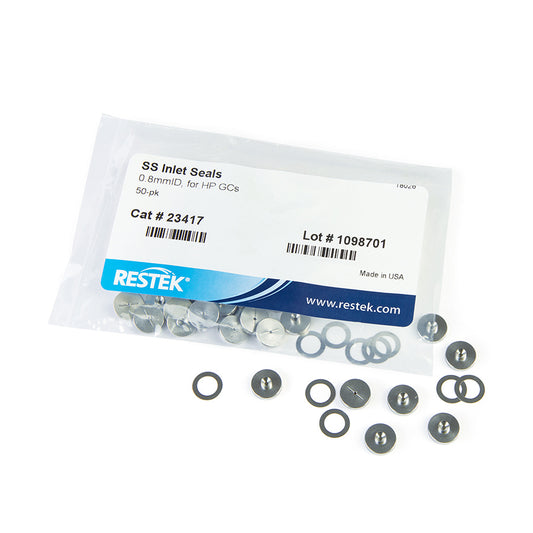 Inlet Seals, 0.8 mm Stainless Steel For Agilent GCs, 50/pk