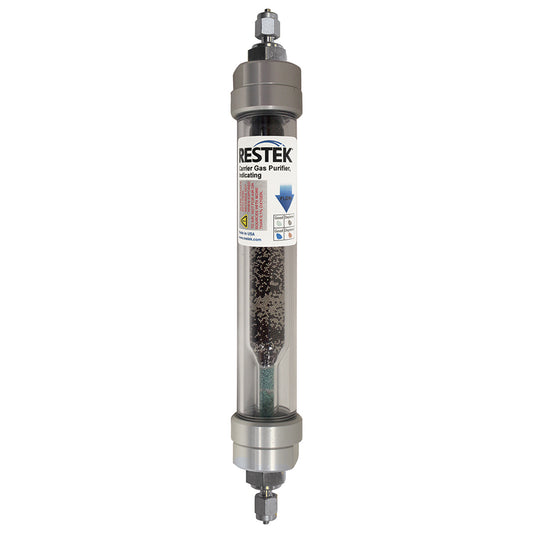 Indicating Carrier Gas Purifier, 1/8" Stainless Steel