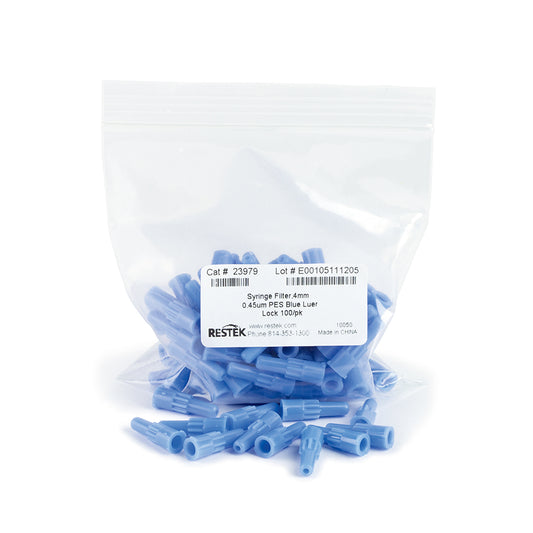 4 mm Syringe Filter, 0.45um, PES, blue, 100/pk