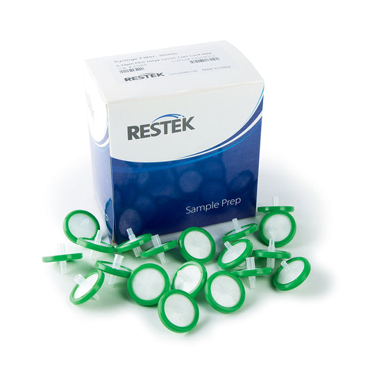 30 mm Syringe Filter, 0.22um, PES, green, 100/pk