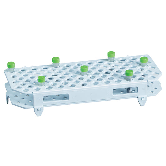 Q-sep Tube Rack for 2mL Centrifuge Tube, Holds 100, Polypropylene, White